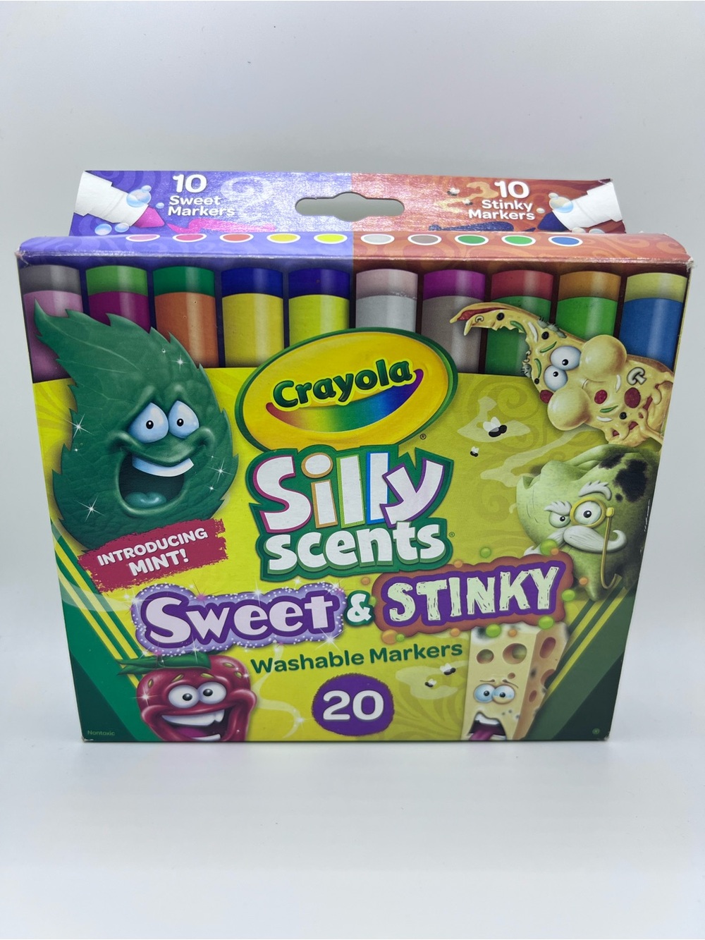 Crayola Silly Scents Sweet & Stinky 20 Washable Markers USA Rare Like New
